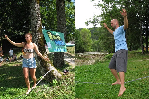 Hoja po najlonskem traku